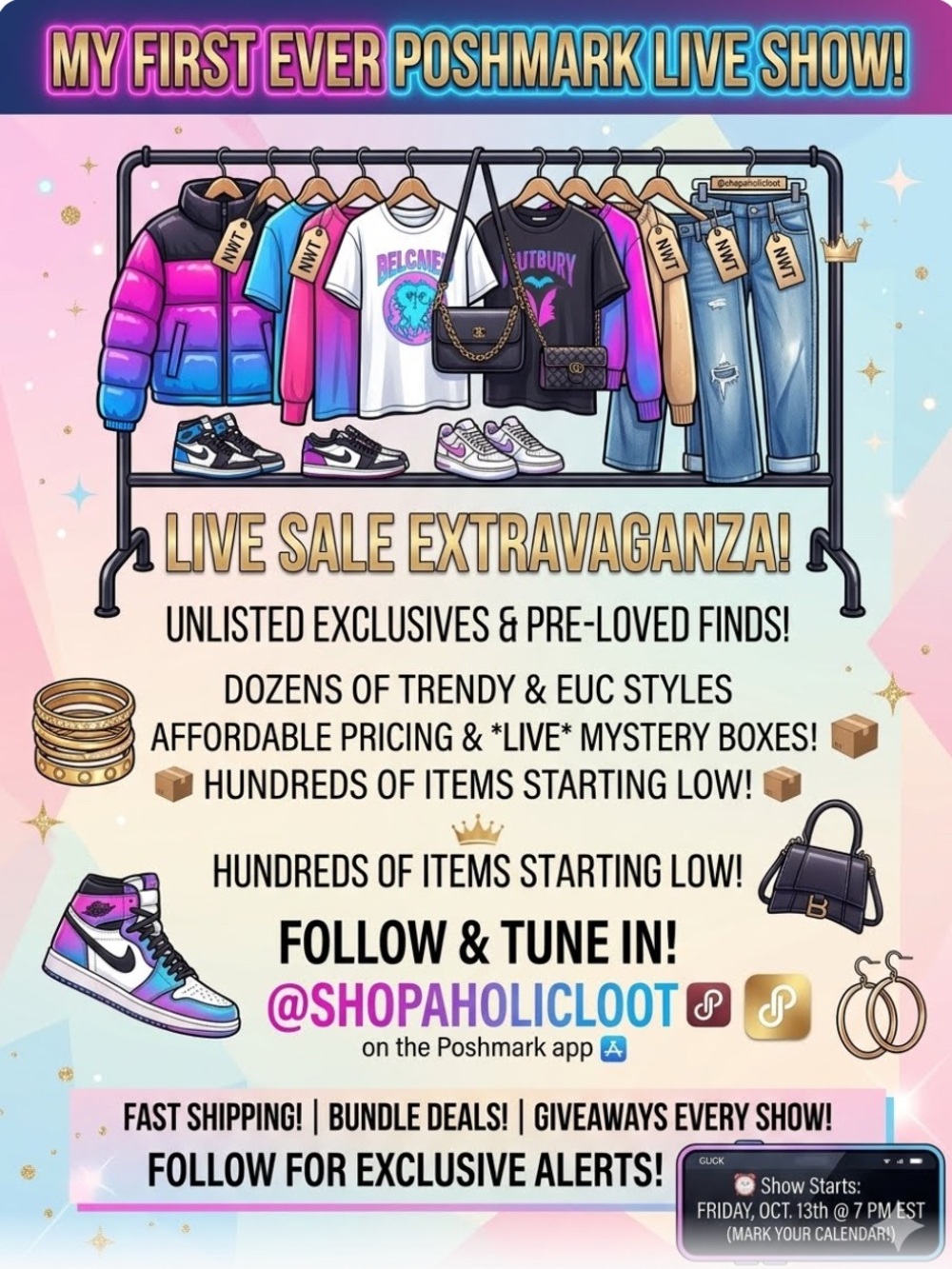 My 1st ever Poshmark Live Sale!